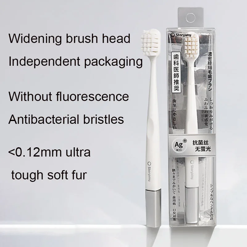 

Advanced Adult Soft Bristled Toothbrush Antibacterial Brush Filament No Fluorescence Individual Packing Toothbrush Oral Care