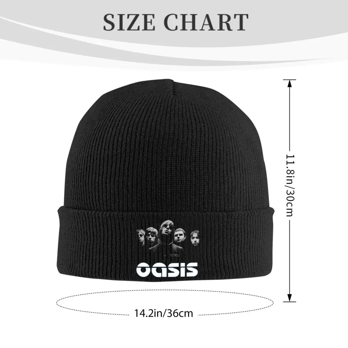 Definitely Maybe Rock Band Albums Hats Autumn Winter Beanie Ski O-Oasis Cap Unisex Bonnet