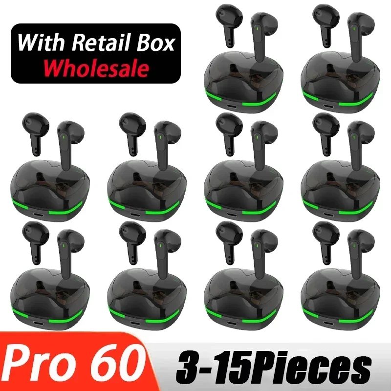 

Pro 60 Bluetooth Earphones Smart Headphones Wireless Headset Mini Earbuds HiFi Game Men Display TWS Bluetooth Watch Phone PK M25