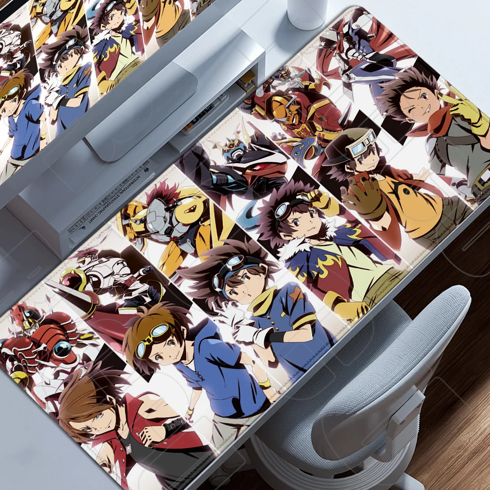 

D-Digimon Adventure XXL Mouse Pad Keyboard Mouse pads 900X400mm Desk Mat PC accessories Gamer Office Carpet Home Table Desk Mats