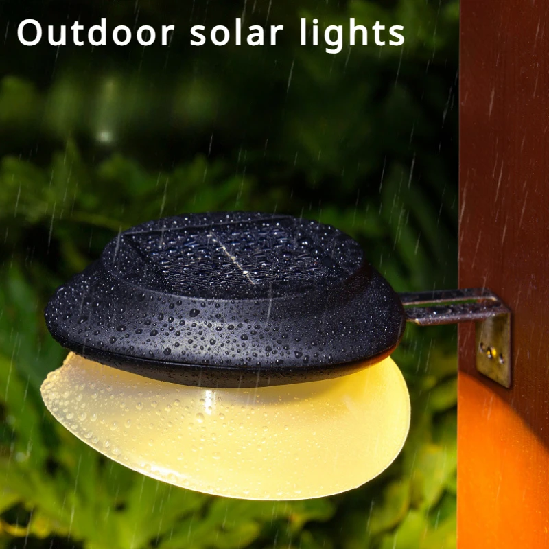 

High Brightness Solar Lights Warm LED Outdoor Fence Waterproof Intelligent Flower Garden Gutter Lights Upgraded To 9