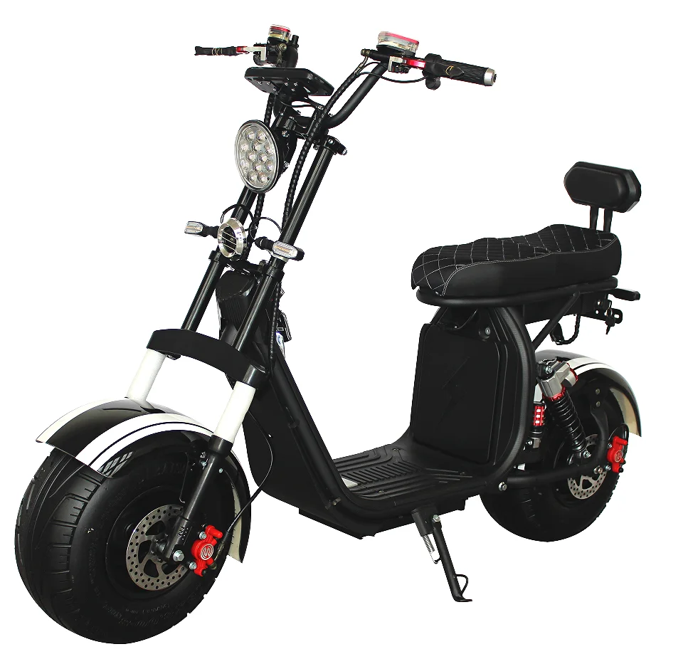 1000W 60V Citycoco Electric Scooter Streetbikes 2 Wheels Electric Motorcycle 250kg Load LED Display Disk
