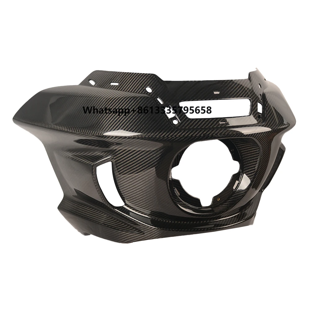 

Motorcycle 3K Pure Carbon Fiber Front Headlight Fairing 2022-2025 Softail Low Rider ST FXLRST Aftermarket ST Fairing