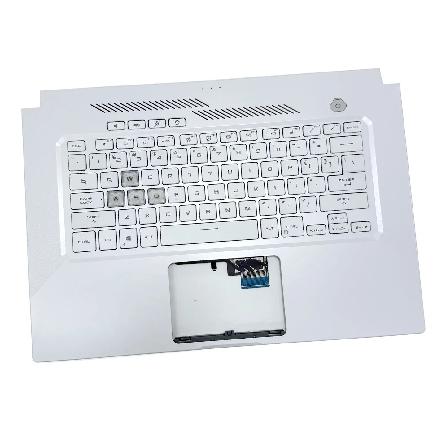 Immagine 7: Tastiera per Laptop Tuf Dash Tianxuan Air Tianxuan 2 Fx516Pm F15 Fa516 con Scocca C, Tasti, Copritasti, Staffa, Pulsanti, Cappucci per Tastiera