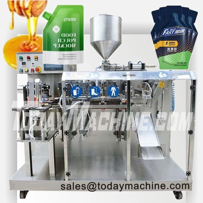 Automatic Spout Pouch Filling Seal For Liquid Juice Water Yogurt Oil Bag Standup