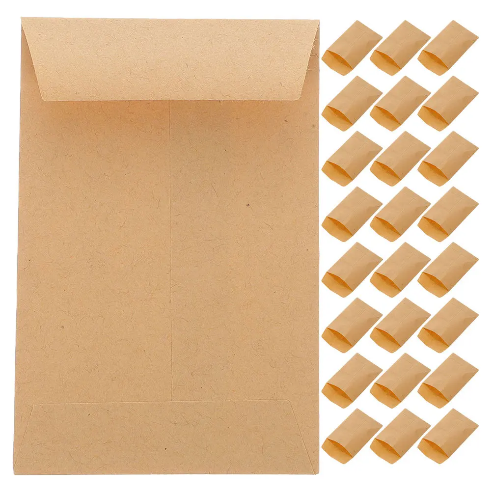 120Pcs Blank Kraft Paper Envelopes Small Envelopes for Seeds Storage Multipurpose Organizer Blank Kraft Paper Envelopes,