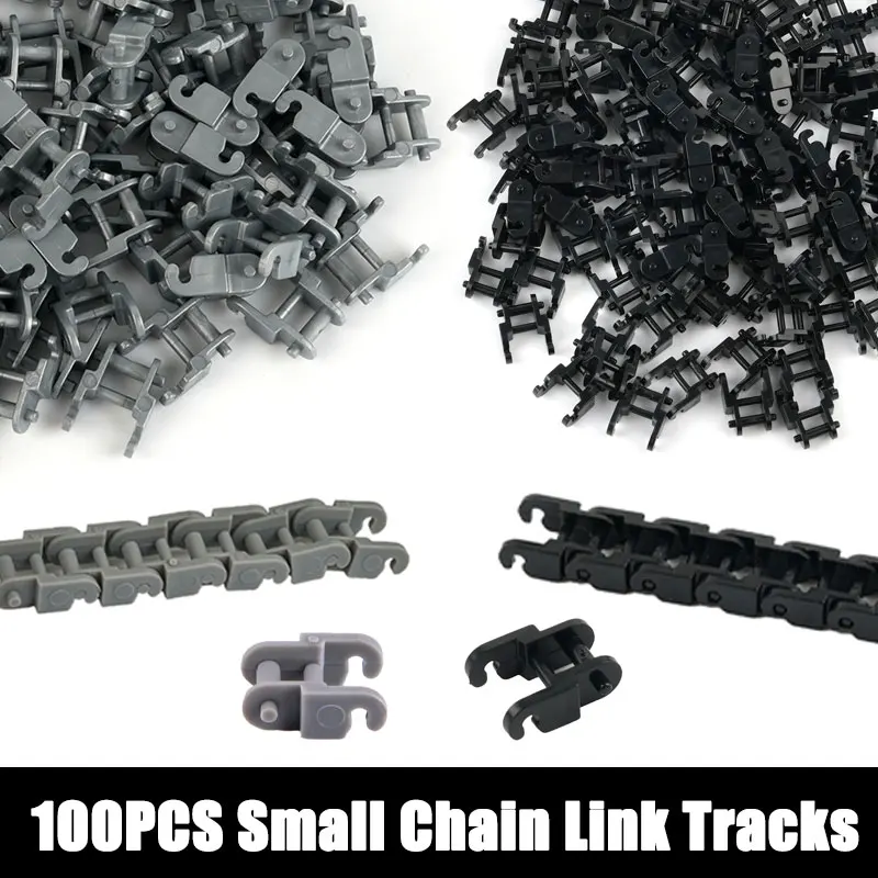3711 14696 Technical Parts Link Chain Bricks For MOC Building Blocks Tank Track Tread Motorcycle Train Gear Accessories For Kids