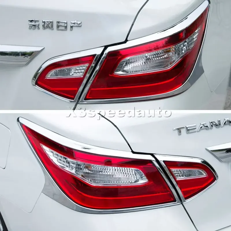 

For Nissan Teana Altima Altima 2016 2017 2018 Car-styling Chrome Rear Tail Light Lamp Cover Trim 4pcs