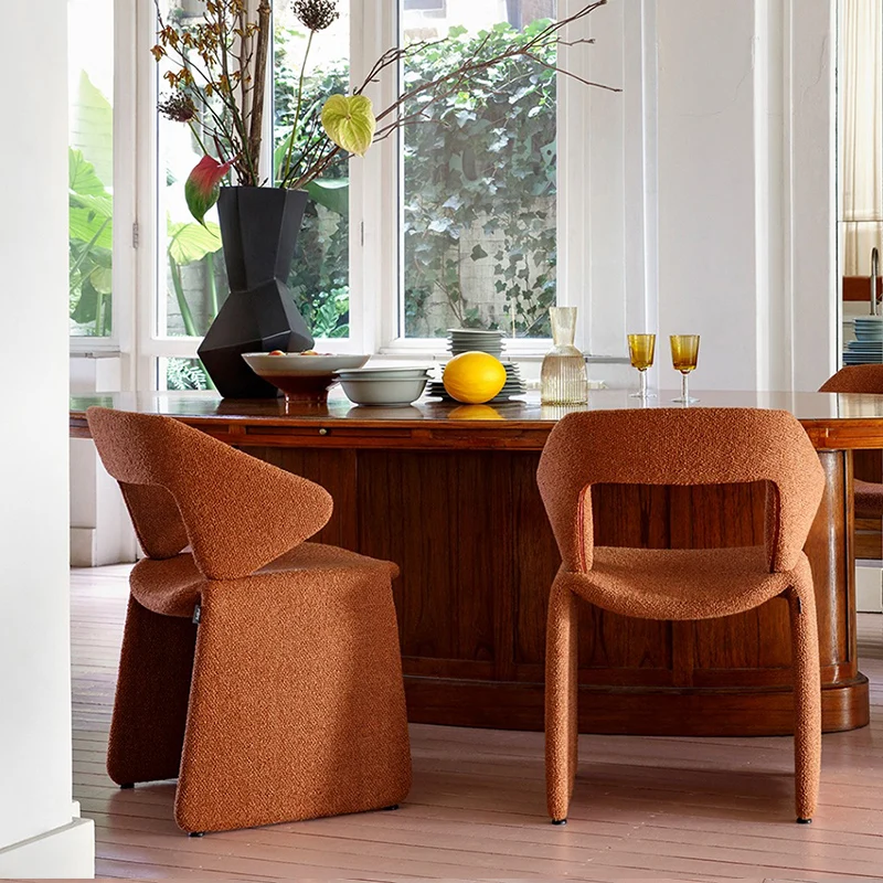 

m Nordic Living Room Chair Restaurant Light Luxury Dining Chairs Home Bedroom Backrest Chairs Study Room Simple Armchair m