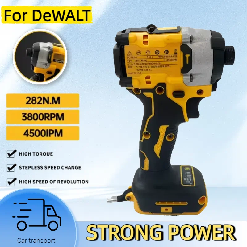 ترقية ل ديوالت DCF860 اللاسلكي المدمجة الحفر/سائق 20 فولت فرش الحفر الكهربائية مفك أدوات كهربائية قابلة للشحن