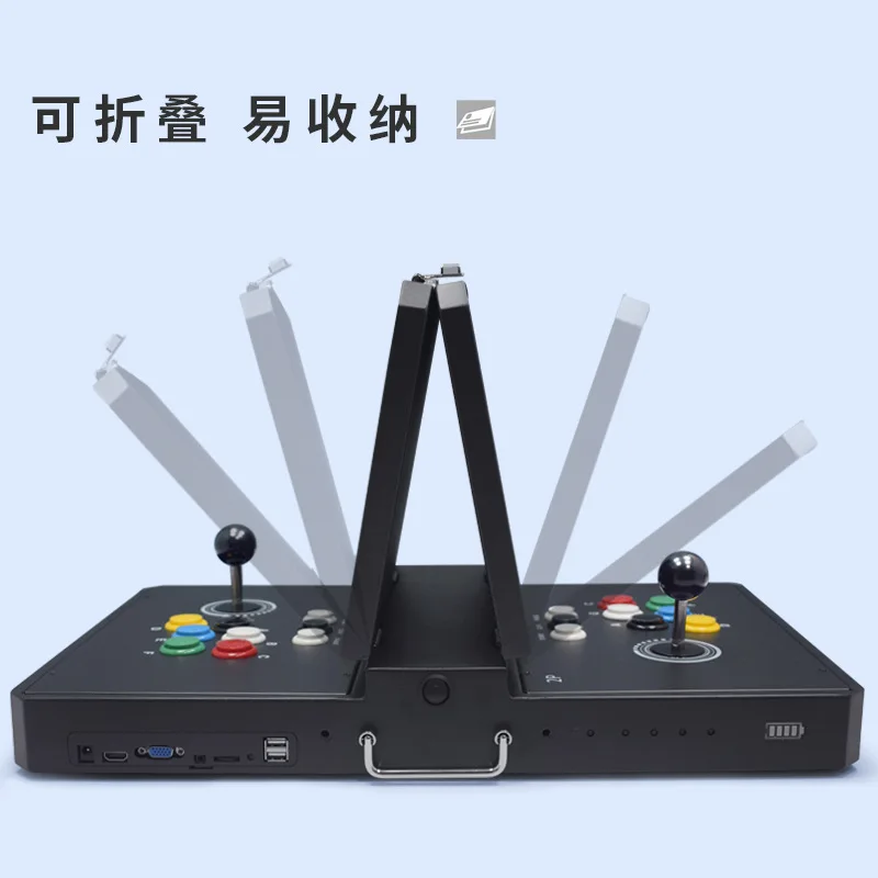 High definition 14 inch backrest portable double arcade nostalgic joystick fighting game machine