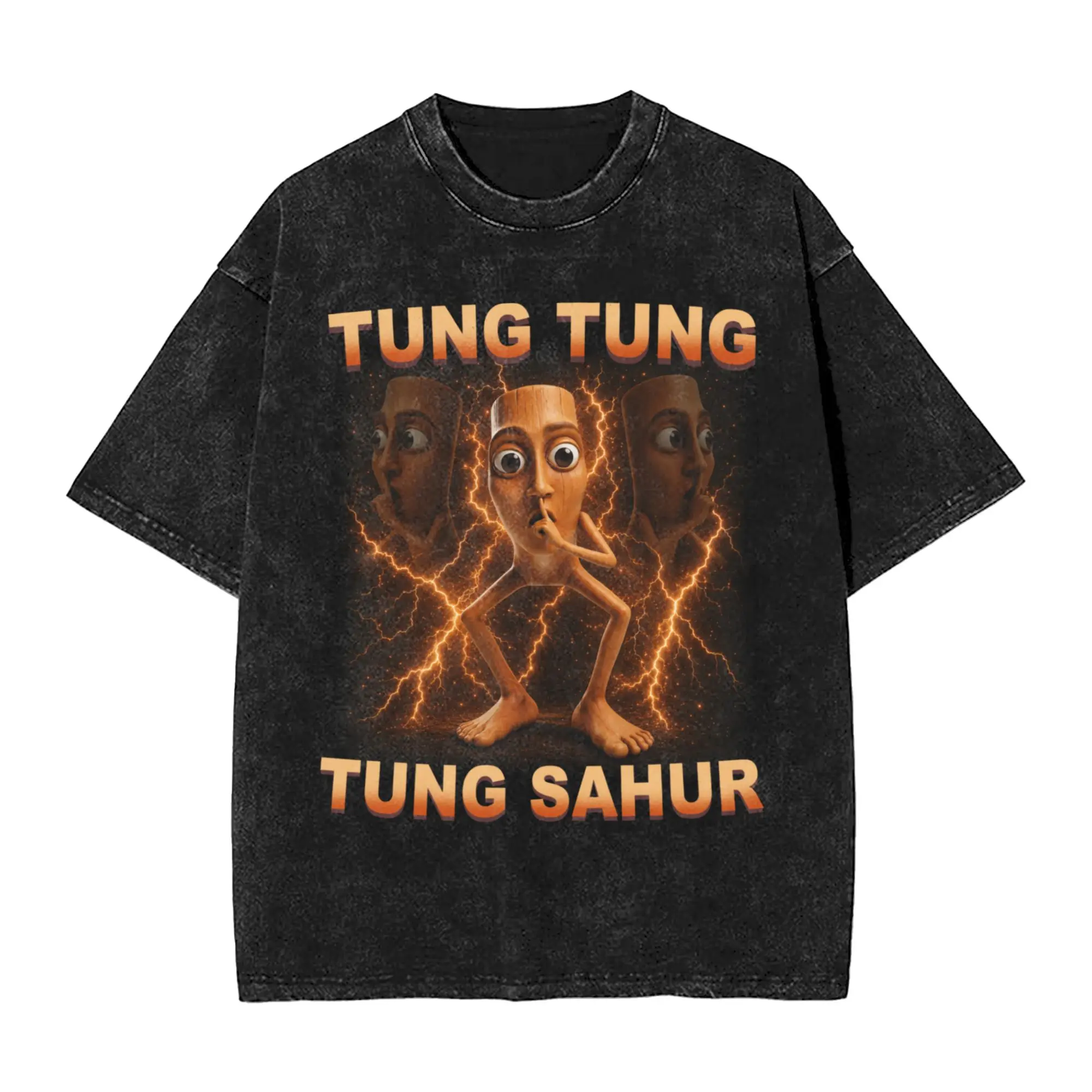 Tung Tung Tung Sahur Dance Funny Brainrot Meme T-Shirt Summer Y2K T-Shirts Cotton Harajuku Tshirt For Men Short Sleeve Clothing