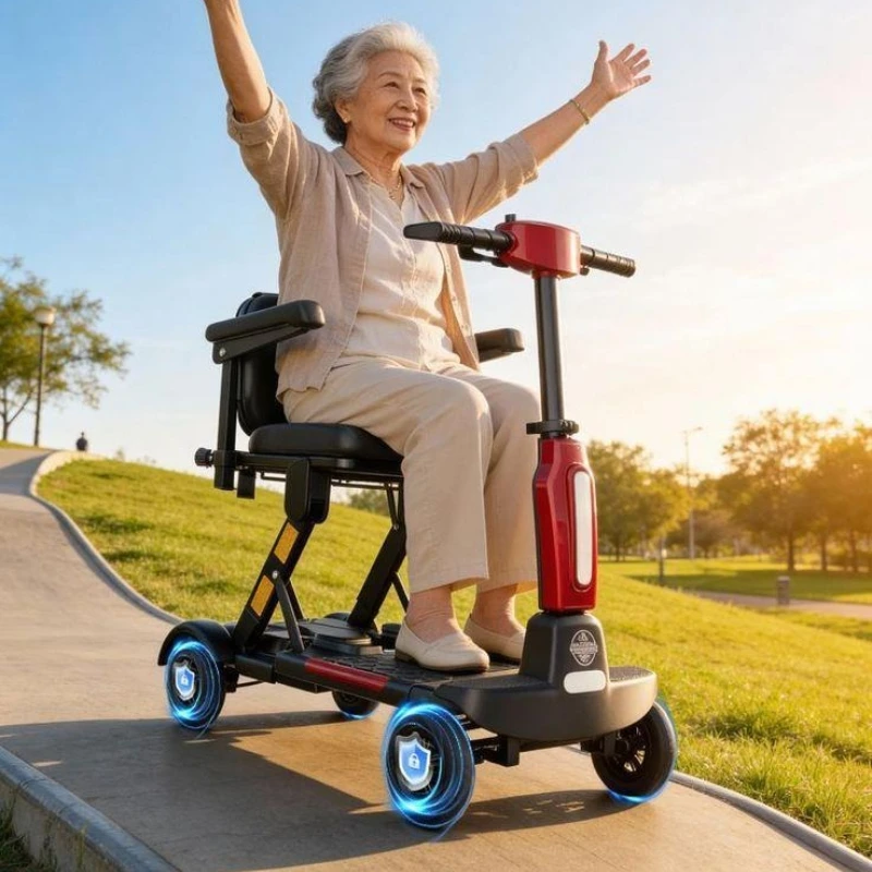 High-end Electric Scooter Lightweight Four-wheel Electric Scooter Model Elderly Commercial Furniture Patinete Elétrico ZY40DDC