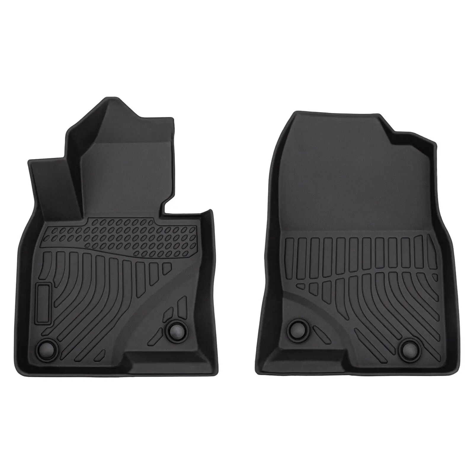 Car Floor Mats Black 3pcs for 17-23 Mazda CX-5 All-Weather TPE Rubber Floor Mats