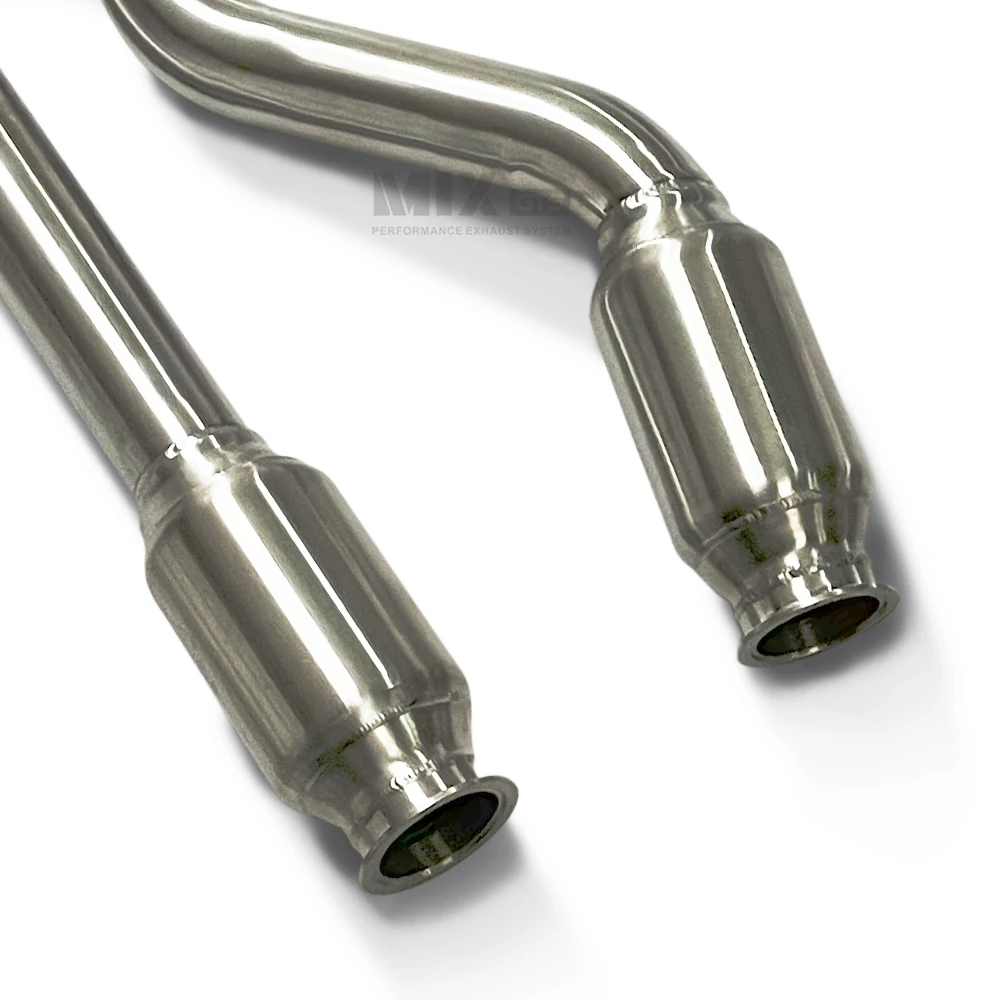 For BMW M3/4 F80 F82 F83 S55 3.0TDeleville exhaust pipes Equal length Mid pipe 304 stainless steel automotive exhaust system