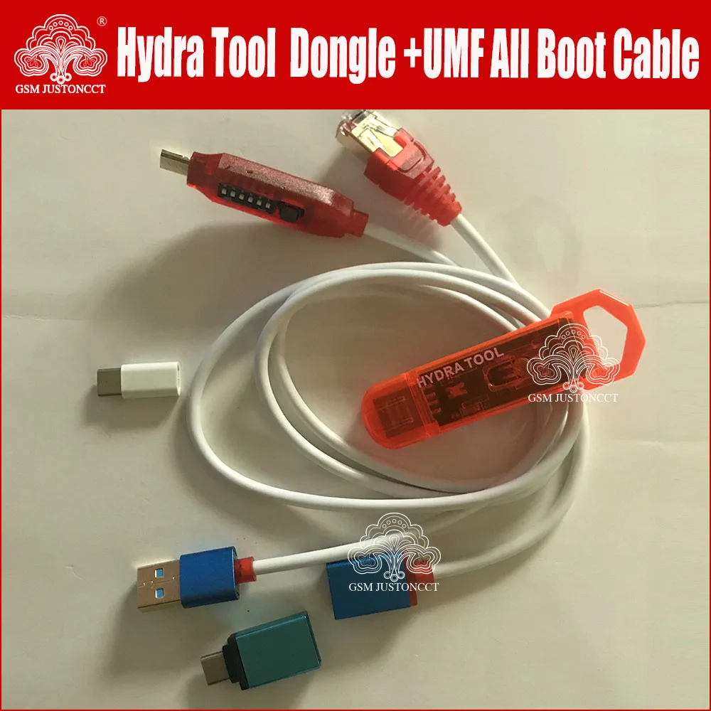 2025 New Original Hydra Dongle is the key for all HYDRA USB Tool softwares +UMF ALL Boot cable set (EASY SWITCHING) & Micro