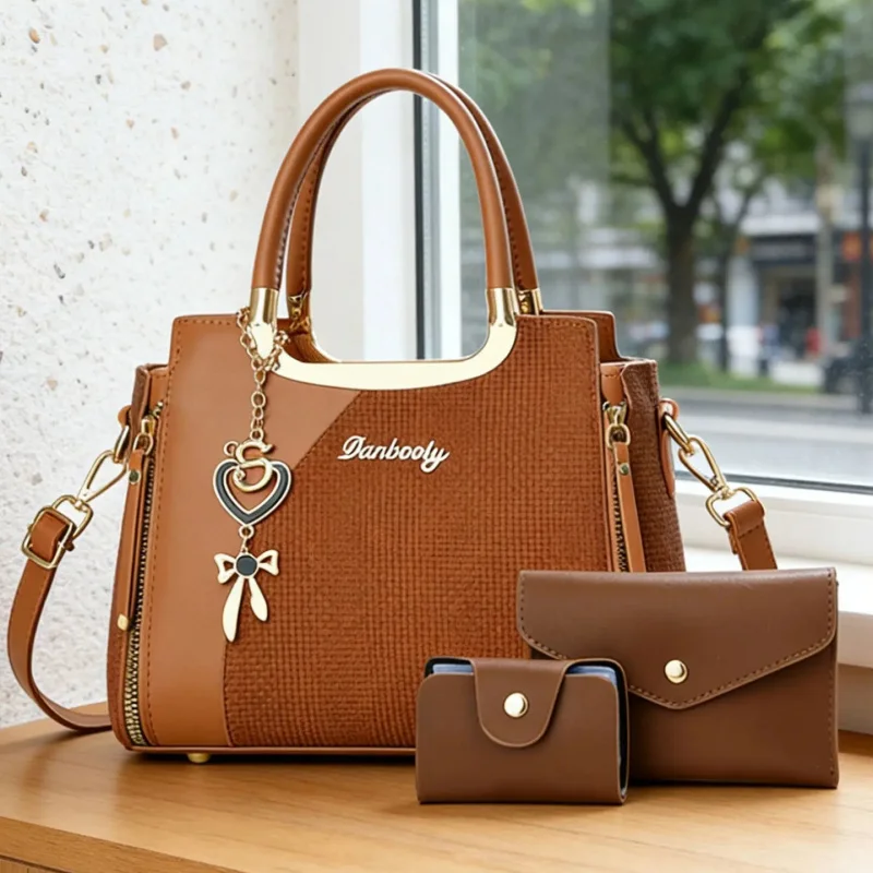Elegant Women's Handbag Set, Multi-Color Messenger Bags, Casual PU Material, Perfect for All Seasons, Ideal Gift for Mothers Day - view 5