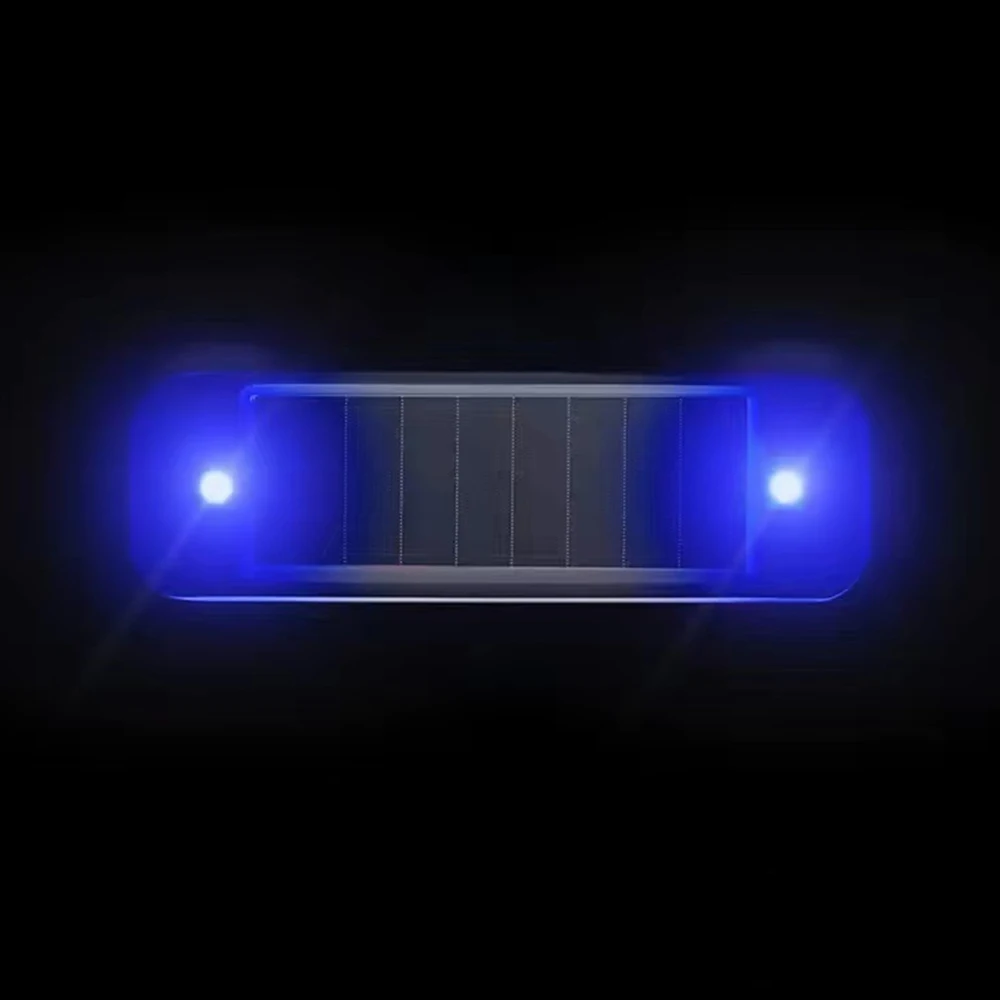 Mini LED zonne-energie auto waarschuwingslampje nachtbeveiliging gesimuleerd alarm draadloze anti-diefstal waarschuwingslamp knipperende dummy-alarmlamp