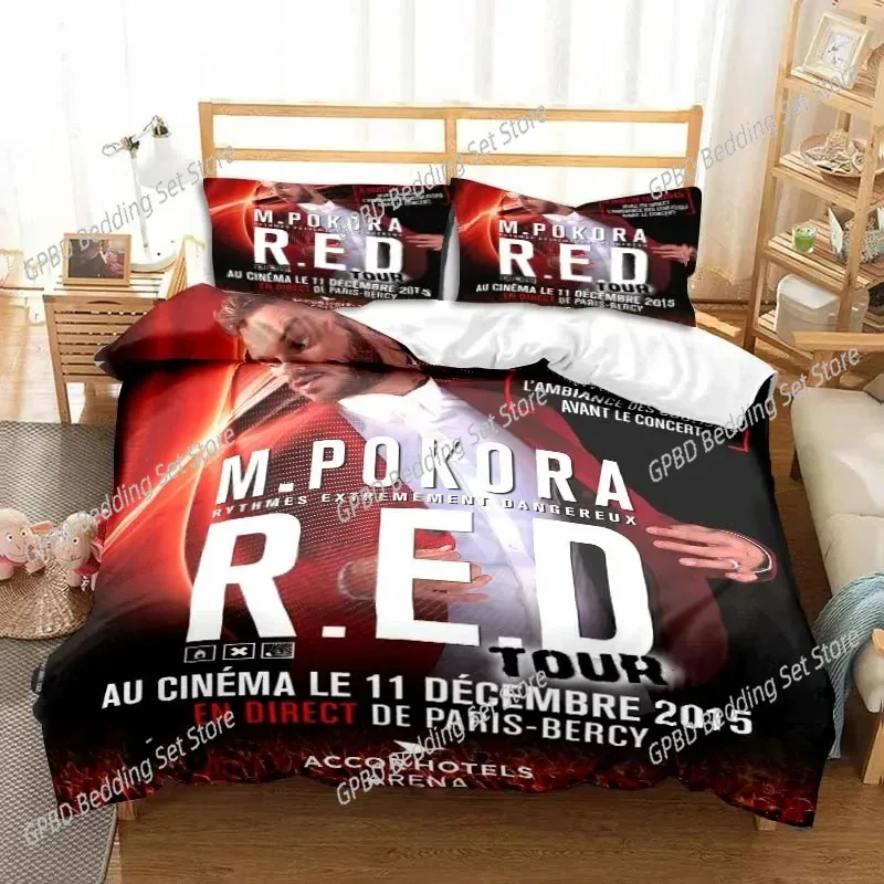 

3D Print Matt M. Pokora Bedding Set Double Twin King Duvet Cover Comforter Pillowcase Boys Girls Adults Bedroom