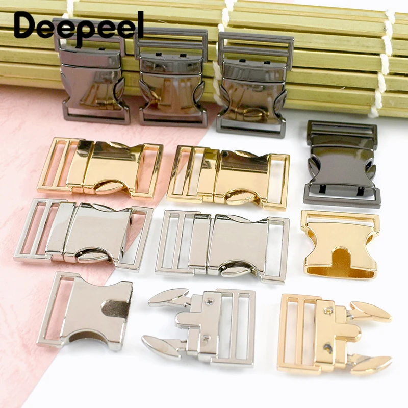 

2/5Pcs 20-38mm Metal Release Buckles Pet Collar Closure Snap Buckle Backpack Luggage Side Snap Hook DIY Hardware Accessories