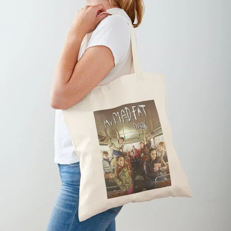 

Music Retro My Mad Fat Diary Cast Mmfd Funny Graphic Gift Tote Bag Lady bags Cloth bag Woman shopper bag Women's shopping