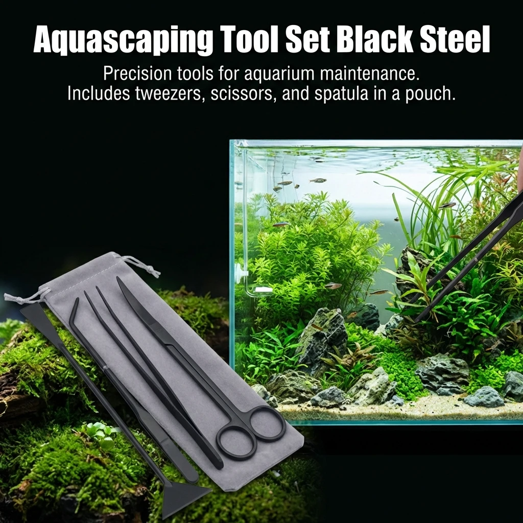 Stainless Steel Aquarium Tools - Planted Aquarium Cleaning Kit ulasan dan harga