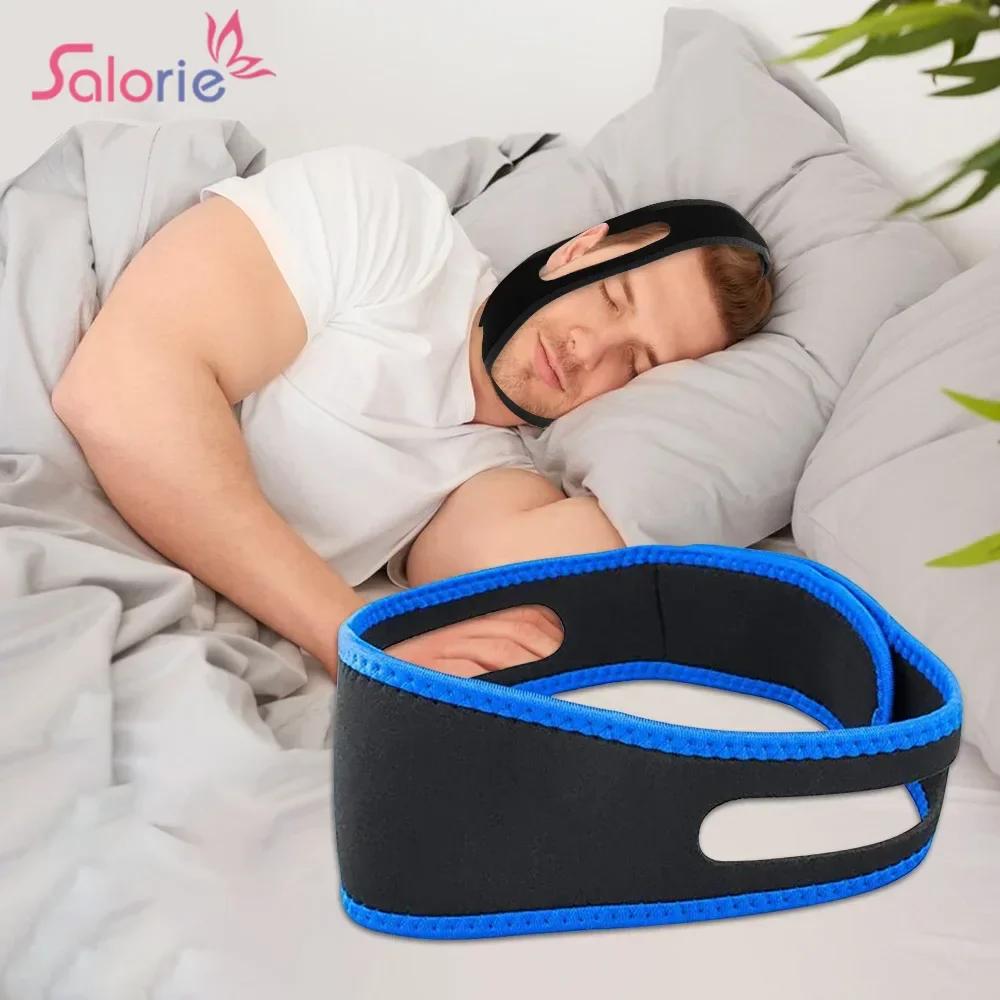 Breathable Anti Snoring Belt Chin Strap Mouth Guard Breathing Band for Women Men Health Snore Stopper Bandage Sleep Aid Tool