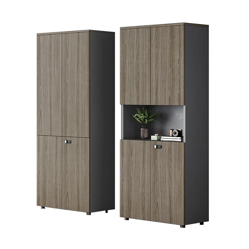 #File Cabinet Wooden Simple Modern File Cabinet File Cabinet Locker Bookcase Glass Locked Office
