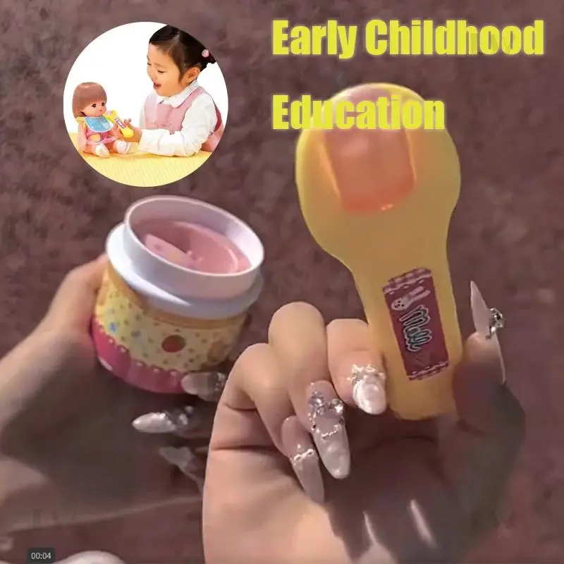 1 Set Simulation  Play Strawberry Pudding Toy Early Education Japanese Play House Food Feeding Pudding Feeding Toys