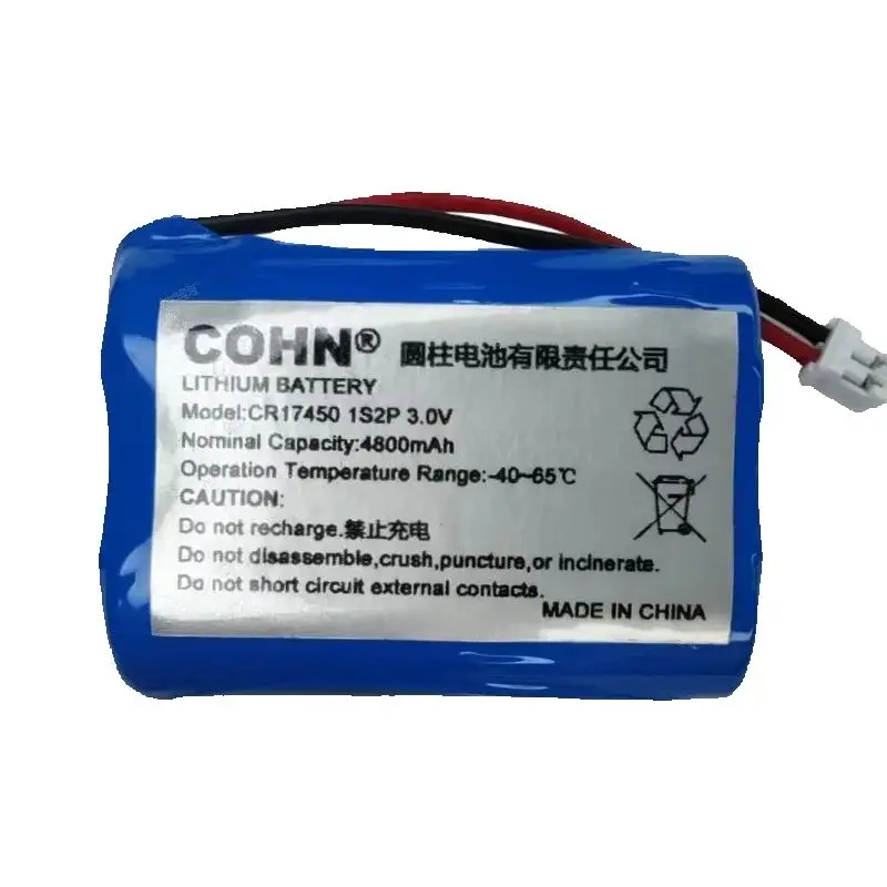 

CR17450 Lithium Battery 3.0V 4800mAh 21.6Wh Non-Rechargeable High Capacity for Electronics
