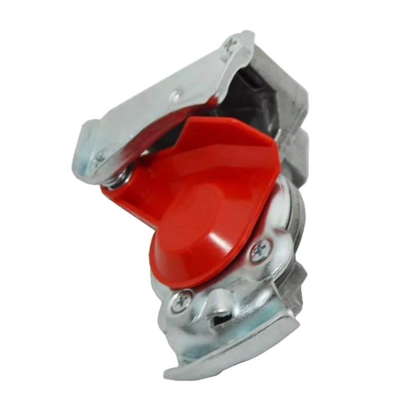 압축 공기 연결 NW7.2 B03E가 있는 내구성 있는 클러치 헤드 빨간색 금속 클러치 헤드