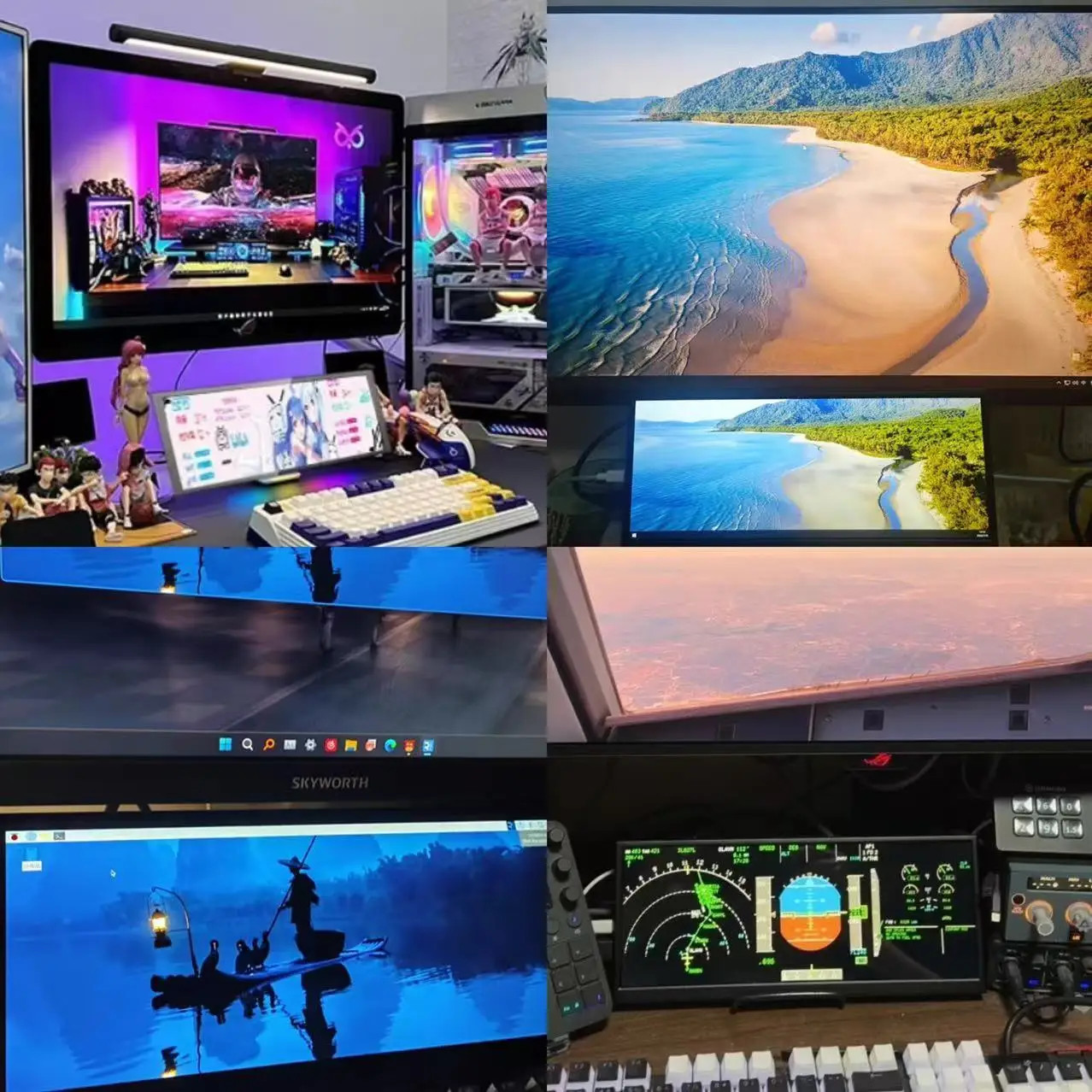 12.3インチ 1920x720 IPSスクリーンモニター、HD LCDバーエクステンダーモニター（ノートパソコン/PC/Switch/Xbox対応）、Type-C & HDMIポート搭載