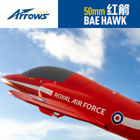 Blue Arrow 50mm Red Arrow Channel Realistic Model Beginner Hand Throwing Fighter Fixed Wing Assembled Remote Controlled Aircraft