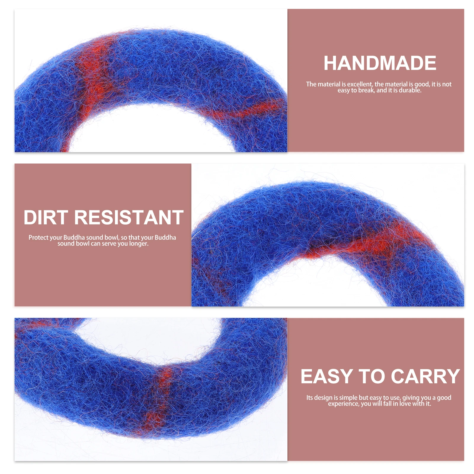 

Premium Wool Felt Singing Bowl Cushion For Meditation Protection Durable Simple Design Long Lasting Use Buddha Sound