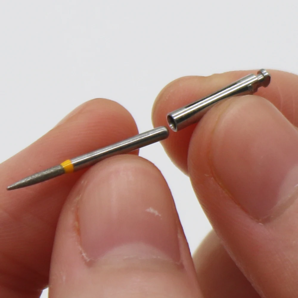 

5 шт., адаптер для стоматологических оправ, роторный полировальный хвостовик, высокоскоростной адаптер для боров из нержавеющей стали для полировки диска