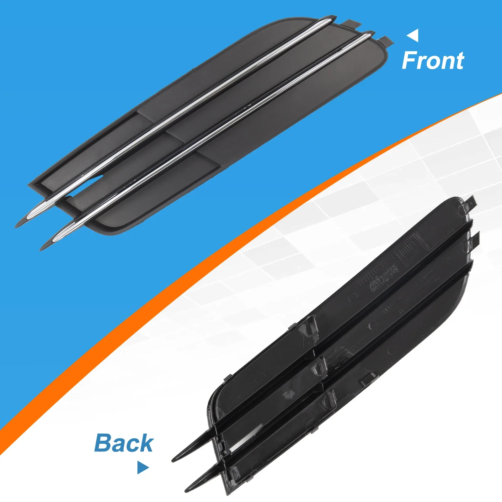 Luz de nevoeiro grill capa quadro sombra da lâmpada para audi a6/a6 quattro acessórios 2012 2013 2014 2015 4g0807681 4g0807682