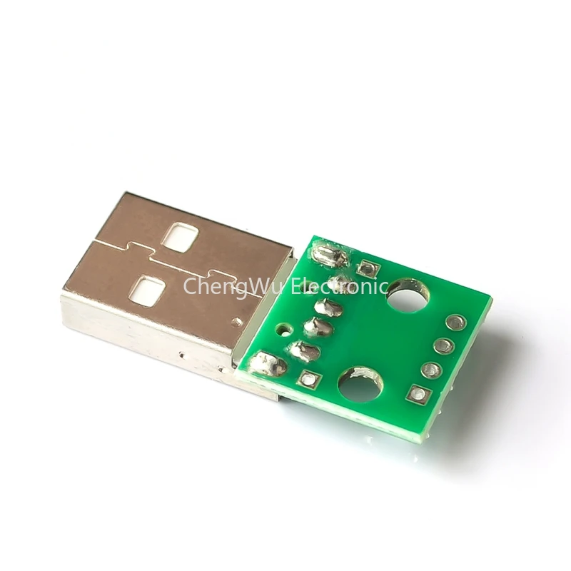 10pcs Type A USB Male Plug To DIP 2.54MM PCB Board Power Supply DIY Adapter Converter Module 4 Pin for Arduino