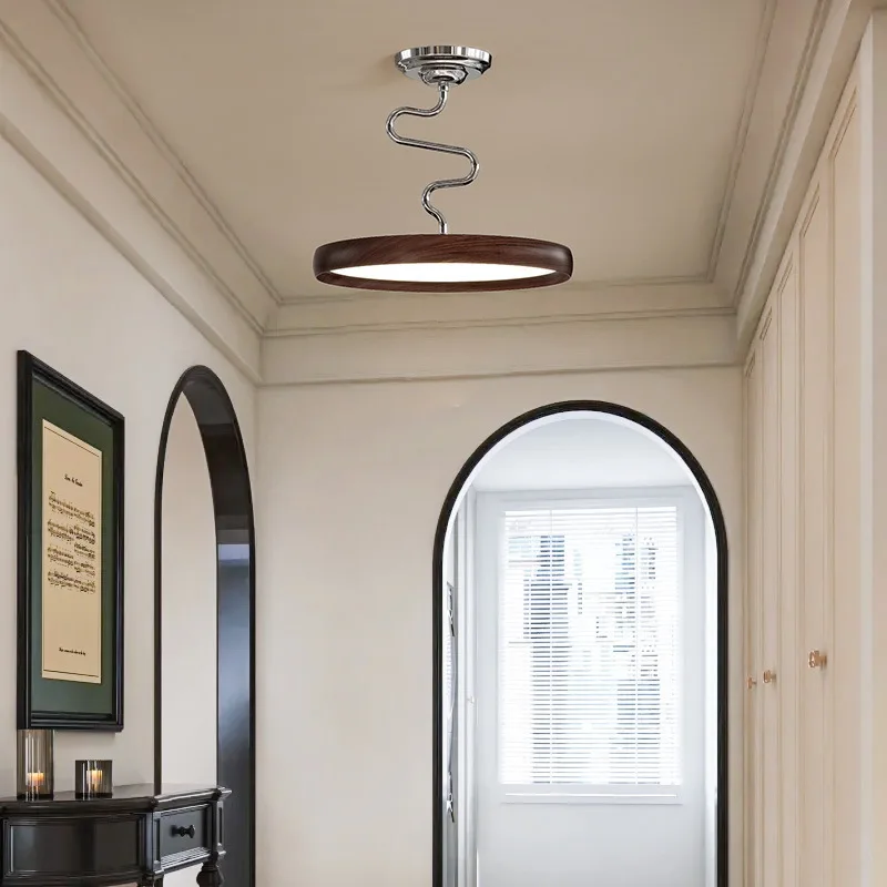 

SANDYHA Ретро французский акриловый абажур светодиодный потолочный светильник стильный декоративный светильник для гостиной спальни кабинет домашнее освещение