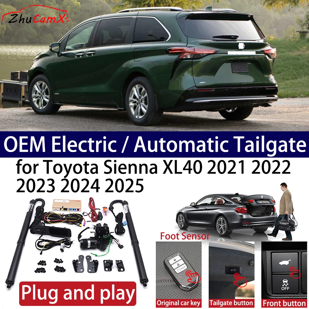 

ZhuCamX for Toyota Sienna XL40 2021-2025 Car OEM Power Electric Automatic One-Click Smart Liftgate Tail Gate Support Opener