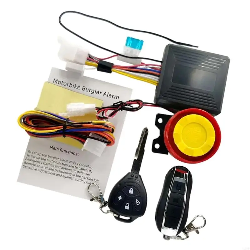 Wireless Bike Alarm with Remote, Rechargeable Loud Bicycles Alarm System Anti Theft Waterproof, Bike Alarms H9EE 4
