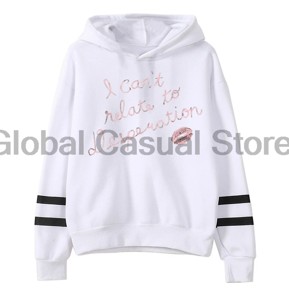 Sabrina Carpenter Can't Relate Hoodie 2024 Tour Pocketless Parallel Bars Sleeve Streetwear Men Women Hooded Sweatshirts