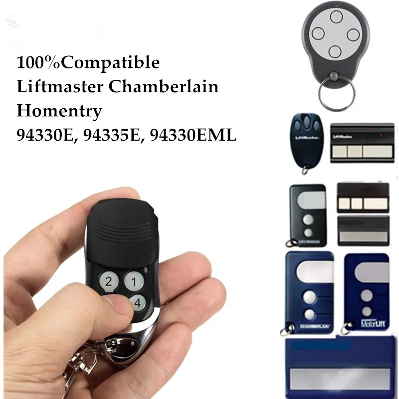 Chamberlain Motorlift Merlin C940 C943 C945 CM842 94335E 84335EML 84335E 1A5639-7 Garage Door Remote Control 433mhz