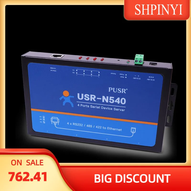 

N540 RJ45 в последовательный порт RS232 RS485 Преобразователь RS422 в Ethernet Встроенная веб-страница с поддержкой