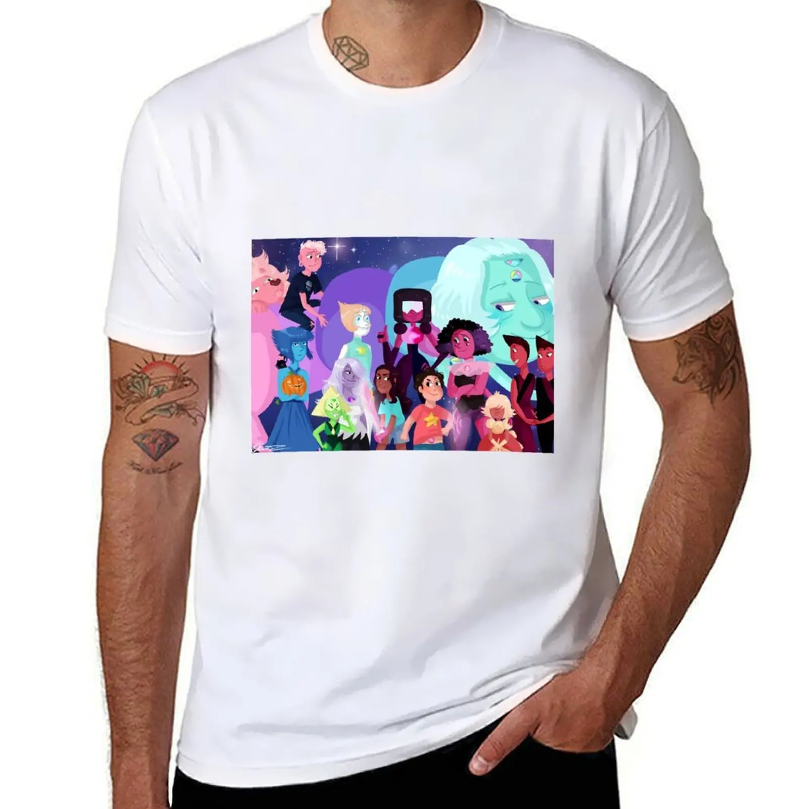

for high shirts T-Shirt man t cotton universe anime t shirts steven quality shirt oversize t anime man