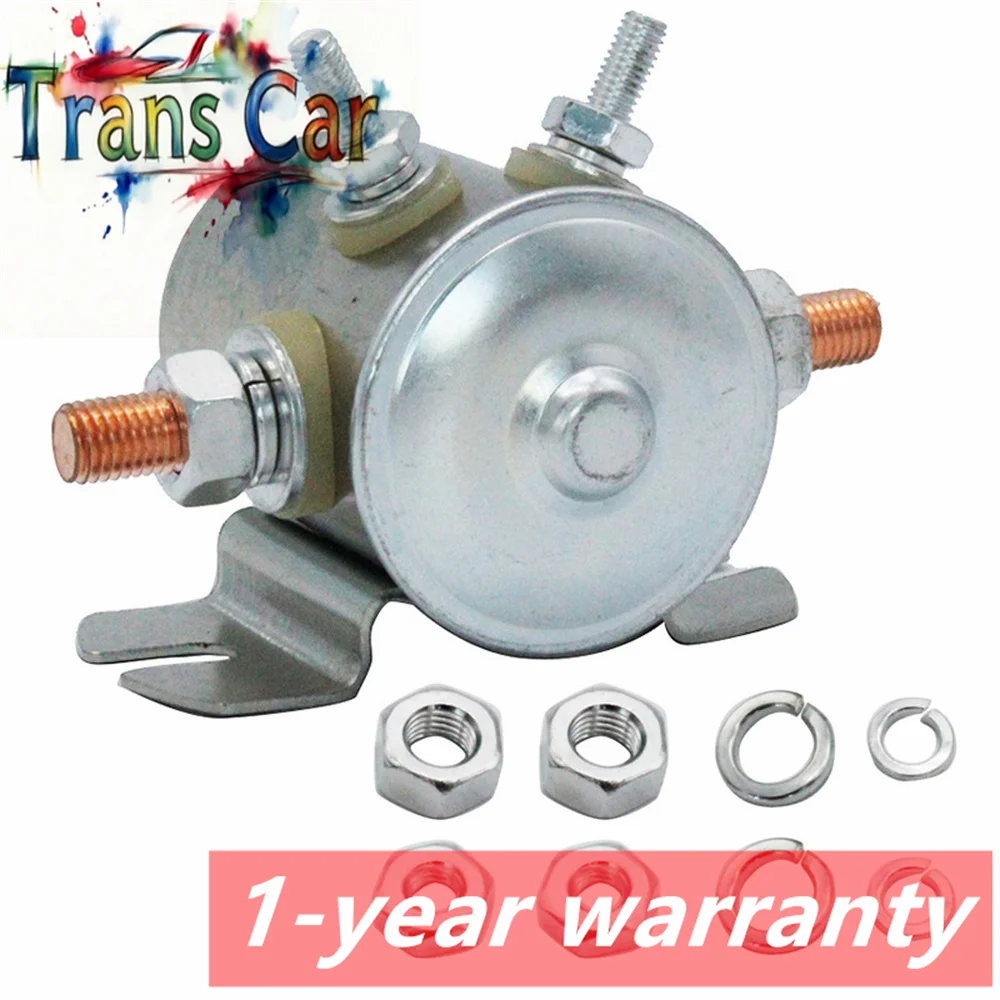 70-111224 Continuous 12VDC Solenoid Relay Nickel-Plating Carts 3635820 Winch For Golf Carts Marine In Rush MAX 300A Duty 1114208