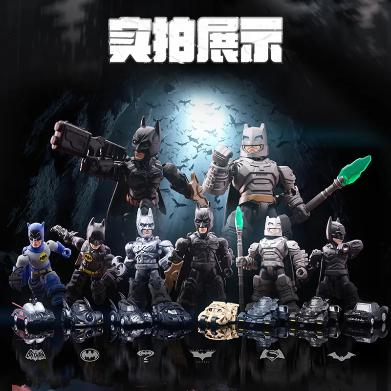  ﻿ Blokees DC JUSTICE LEAGUE Batman Superman Wonder Woman Aquaman Cyborg Arkham Serie Blind Box Anime-Figur Montage-Spielzeug Geschenk – Detail 10
