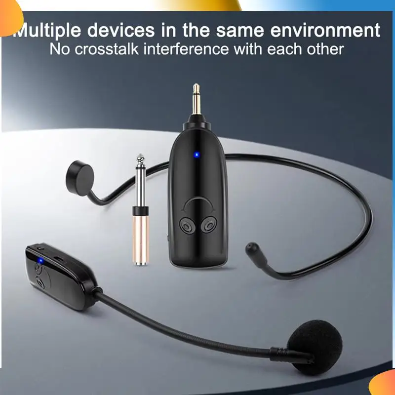 B48A 2 In1 Wireless Microphone Headset Transmitter Wireless Headset And Handheld Noise Reduction Mic For Voice Amplifier
