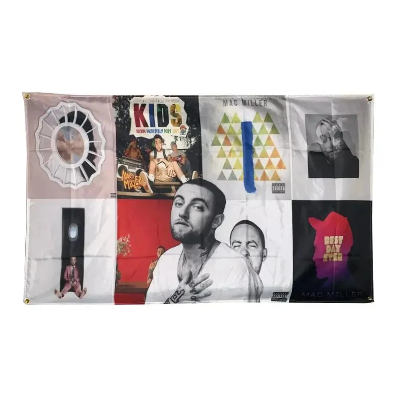 VIKAMA Music Album Collage Mac Miller Album Cover Home Decoration Tapestry Wall Hanging Flag Tapestry