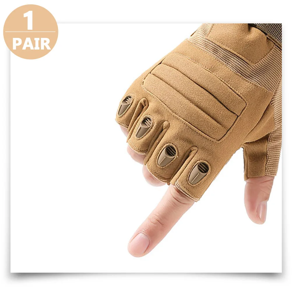 

Half-finger Gloves Cycling Mittens Durable Safe Anti-skid Sports Mountain Bike Riding Gloves Skid-proof Outdoor