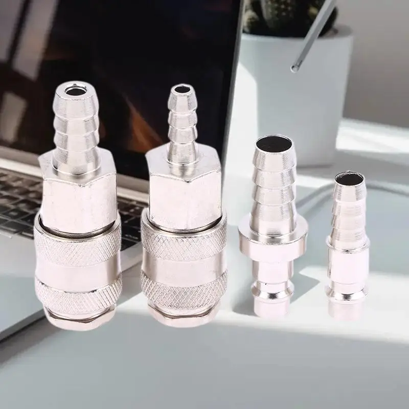 

Quick connector tracheal internal and external thread male and female head pneumatic tool long tail plug head